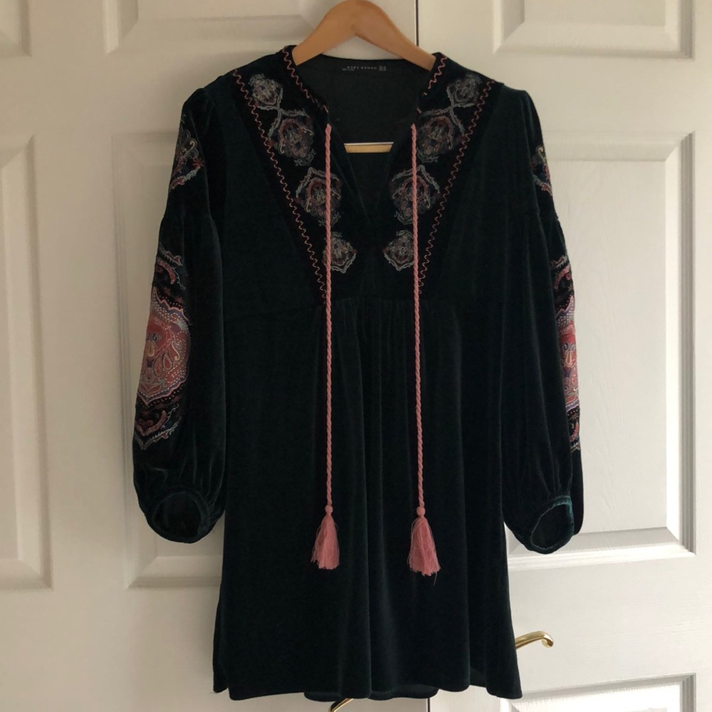 Zara velour dress
